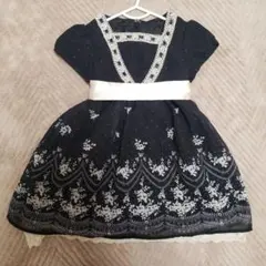 any FAM 　花柄刺繍ドレス 100cm　発表会　入学式　入園式