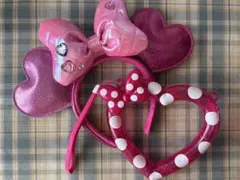 ディズニー パルパルーザ ミニー カチューシャ ハートフルリング　セット