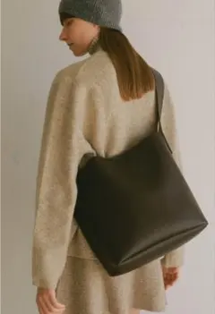 【お値下げ】EFOLE　ワイドベルトショルダーバッグ　チョコ