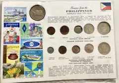 軽*剛様 フィリピン 旧貨幣と切手セット 1972年発行