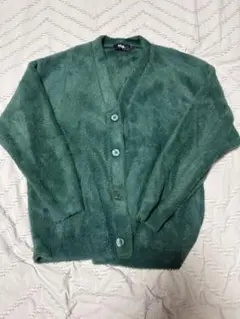 AZUL BY MOUSSY グリーン カーディガン F