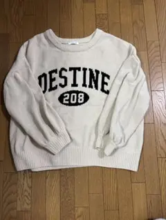 DESTINE 208 ニットセーター クリーム色