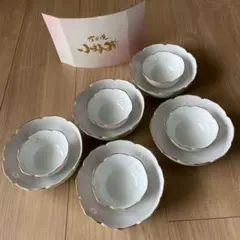 【有田焼】清秀作 花あかり 親子鉢5組セット 小花透かし模様