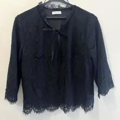 【earth music&ecology】総レース 7分袖トップス