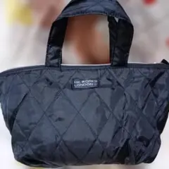 HK WORKS LONDON キルティング トートバッグ ブラックのサムネイル