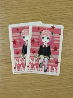 ナツコミ　特製ダブルステッカー　スパイファミリー　アーニャ　非売品　2枚セット