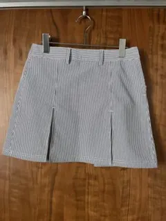 adidas ストライプ プリーツスカート