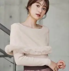 Noela ファートリムカラーニット