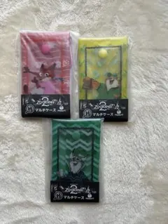 ズートピアハッピーくじ　H賞マルチケース3点セット