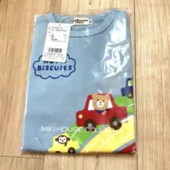 【新品未開封】Miki House 車とクマのTシャツ 80cm