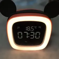 ミッキー耳付き置時計