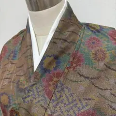 ☆浴衣 有松鳴海絞り 綿 亀甲に花模様 裄64cm☆ - メルカリ