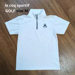 le coq sportif ゴルフウェア ハーフジップシャツ ホワイト M