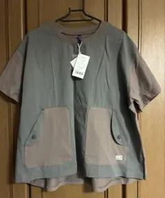 NORTHERN TRUCK 異素材半袖Tシャツ モカ Mのサムネイル