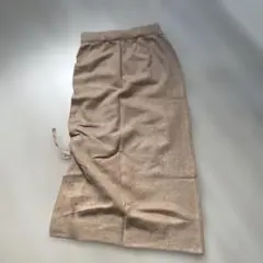 ベージュ ドローストリング タイトスカート