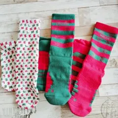 ⭐匿名配送⭐【ケルメ】クリスマス 靴下 限定版 3足組 ギフトマルチカラー
