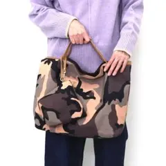 ❤新品❤【COOCO】ポケッタブル迷彩柄トート 通勤 通学 サブバッグ