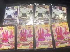 アイカツ！　セブンイレブン限定　星宮いちご4枚、藤堂ユリカ4枚
