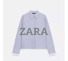 【新品】ZARA バックリボン クロップド シャツ