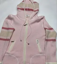 courrèges フード付きニットパーカー38号サイズ