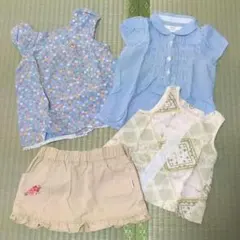 女の子 トップス スカート 4点セット
