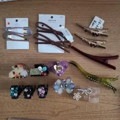 中古【 バレッタ 】ヘアーアクセサリー ヘアクリップ バンス まとめ売り