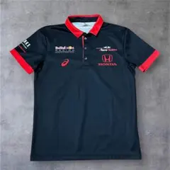 アシックス 2019年 F1 Honda チームスタッフレプリカポロシャツ 黒 