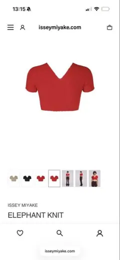 ISSEY MIYAKE ELEPHANT KNIT レッドのサムネイル