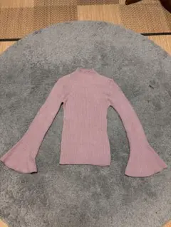 薄いピンク タートルネック S