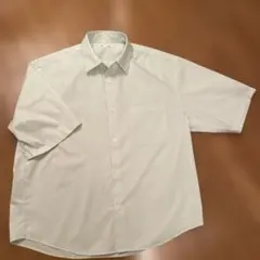 GU　ドライカラーシャツ ライトミント半袖　M