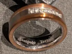 Zanipolo Terzini リング ピンクゴールド×シルバー10号程度