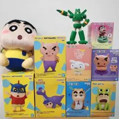 クレヨンしんちゃん　フィギュア　ぶりぶりざえもん　カンタムロボ　シロ　ぬいぐるみ