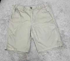 カジュアルショートパンツセット ベージュ・デニムブルー