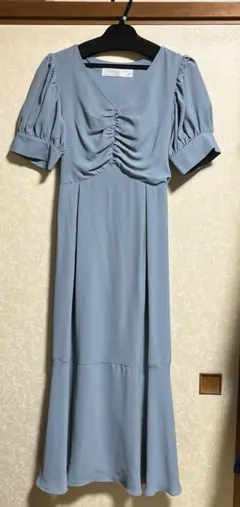 tocco closet ライトブルー ミディドレス