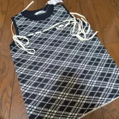 新品☆ INGNI チェック柄ノースリーブニット イング