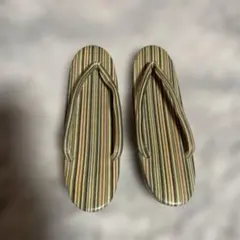 ストライプ草履 合成樹脂製　23㎝