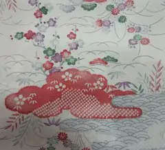 丹後ちりめん 正絹 長襦袢 反物 桜地紋 丹後の良い薄い若草色 - メルカリ