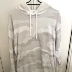 Nike ホワイト カモフラージュ パーカー M
