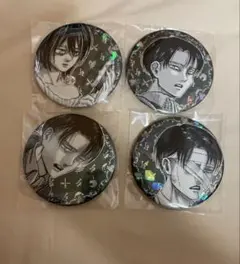 進撃の巨人 Anique アニーク リヴァイ ホログラムビッグ缶バッジ