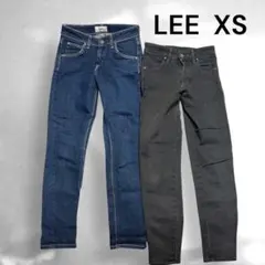 【2本セット】Lee デニムパンツ XS 2色セット スキニー 9号 リー YU