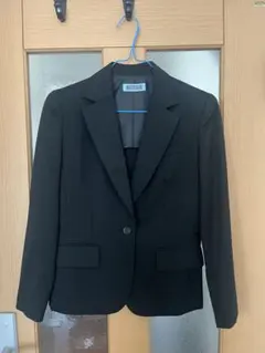 【クリーニング済】IMGN 洋服の青山 スカートスーツ ネイビー 7号のサムネイル