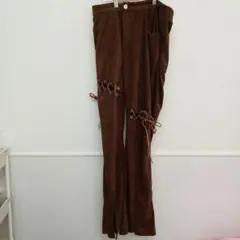 ブラウン コーデュロイ パンツ、新品、未使用、2XL