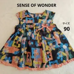 SENSE OF WONDER ノースリーブチュニック　リバティ　90　日本製