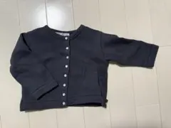 ネイビー ボタン付きカーディガン