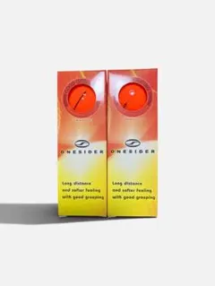 【新品未使用】ONESIDER ゴルフボール オレンジ 3個入り2箱セット
