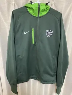 【激レア】F.C.R.B. × NIKE コラボ ナイロン フーディー L 緑のサムネイル