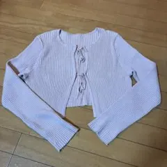 mystic ラメ入り フロントリボン トップス