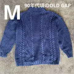 m*o様 【早い者勝ち❗️】90s OLD GAP紺タグケーブルニットセーター