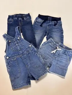 【美品】GAP ベビーデニム　4点セット