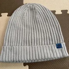 ☆adidas originals ニット帽☆ライトグレー